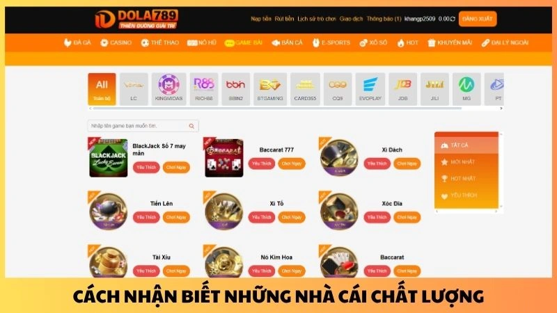 Cách nhận biết những nhà cái chất lượng