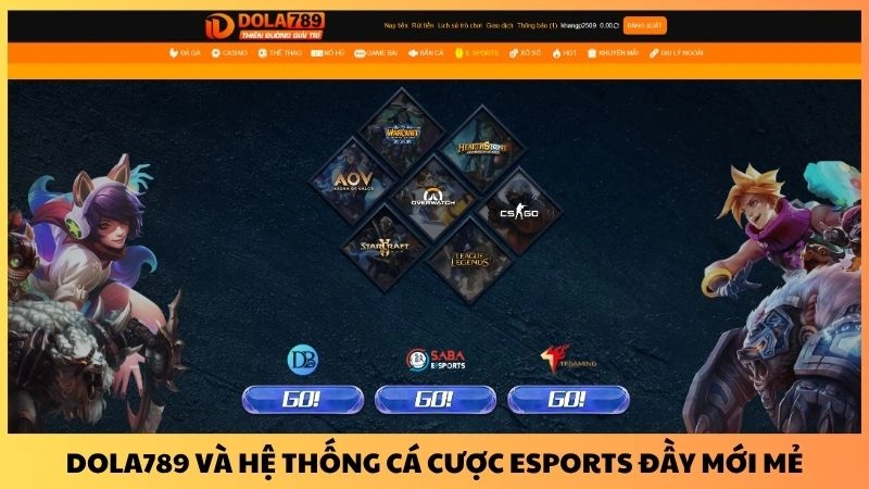 Dola789 và hệ thống cá cược Esports đầy mới mẻ