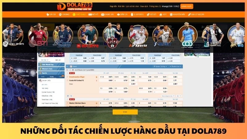 Những đối tác chiến lược hàng đầu tại Dola789