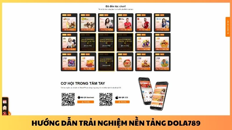 Hướng dẫn trải nghiệm nền tảng Dola789